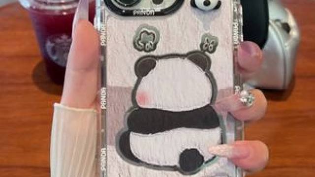 这个手机壳真的长在我的心巴上了！熊猫奶油壳也太可爱了吧！  #这个手机壳真的长在我心巴上了 #仙女必