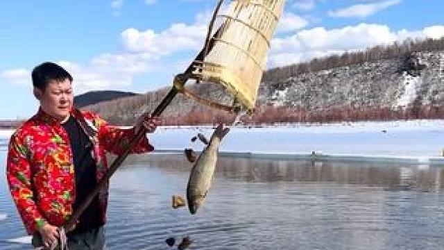 #户外捕鱼 #好大一条鱼