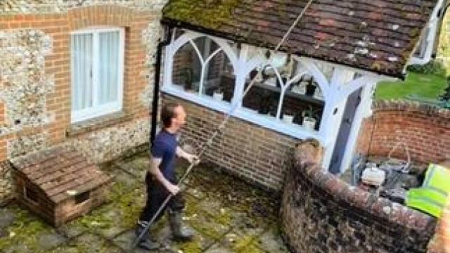 庭院清洗解压治愈心灵。 #强迫症看了很享受 #极度舒适 #解压视频 #神奇的闲鱼