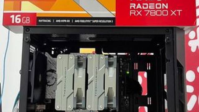 7800X3D➕7800XT九千多预算黑色无光游戏主机 #diy电脑  上海买电脑，DIY电脑，实体