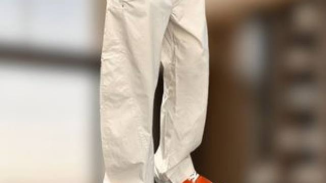 春夏新款宽松美式速干弯刀裤 #百搭裤子 #显高显瘦显腿长 #好裤推荐 #谁穿谁好看 #百搭神裤