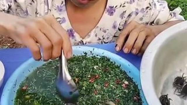 越南特色美食螃蟹沙拉 #把家乡的味道分享给大家 #东南亚美食 #舌尖上的美食 #农村美食记录生活 #