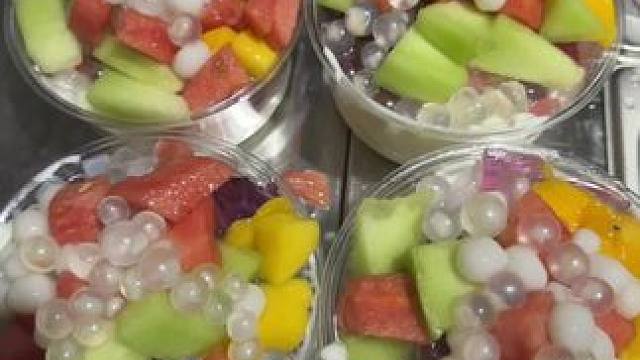 多巴胺小甜品，12.9小料可以自选哦#厚酸奶 #芋圆 #大娇家藕粉 #创业 #女大学生