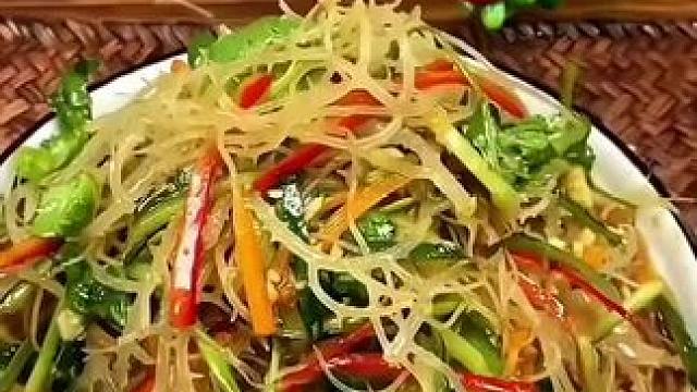 用它做凉菜，太香了 #热点 #妈呀太香了 #龙须菜 #美食推荐 #谁懂这一口的好吃程度