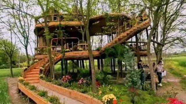 闯入成都田野间的童话树屋去树上唱歌跳舞 
我们在田野间发现一个新的树屋
简直是从童话里搬出来的。
木