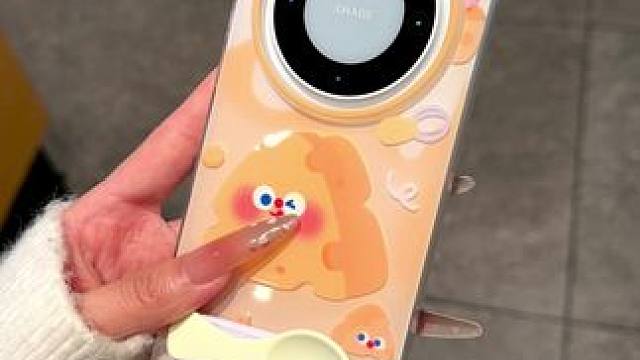 蛙趣～奶酪芝士手机壳也太可爱了～勺子就是支架，喊姐妹给你买！ #心动的感觉 #这也太好看了 #仙女必