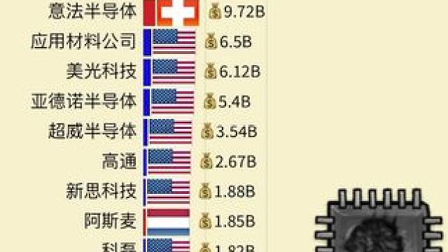 全球芯片公司市值排行1996-2025，科技是第一生产力！ #内容启发搜索 #芯片 #人工智能 #数