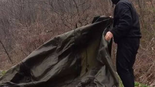 【无限露营】小哥沉浸式雨中露营 #露营 #沉浸式体验