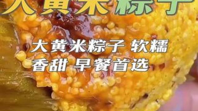 吃过粽子，但你一定没有吃过大黄米粽子吧软软糯糯，做早餐非常香 #热点 #美食推荐 #妈呀太香了 #口