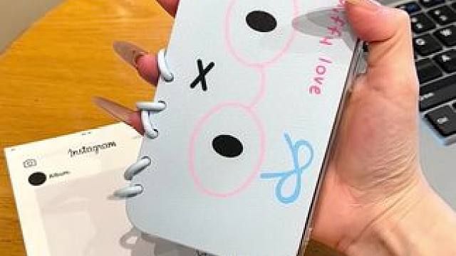 窝趣～是翻盖米菲兔手机壳壳～能当支架用也太可爱了吧～  #米菲兔手机壳  #支架手机壳 #这个手机壳