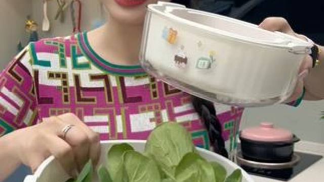 双层洗菜沥水篮 新款PET双层洗菜沥水篮，家用客厅塑料果蔬厨房加厚滤水菜篓洗菜篮#厨房必备神器  #