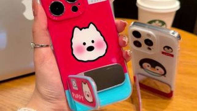 一眼爱住！西高地和小企鹅头像太可爱啦！镜子和支架超nice! #支架手机壳 #镜子手机壳  #这也太