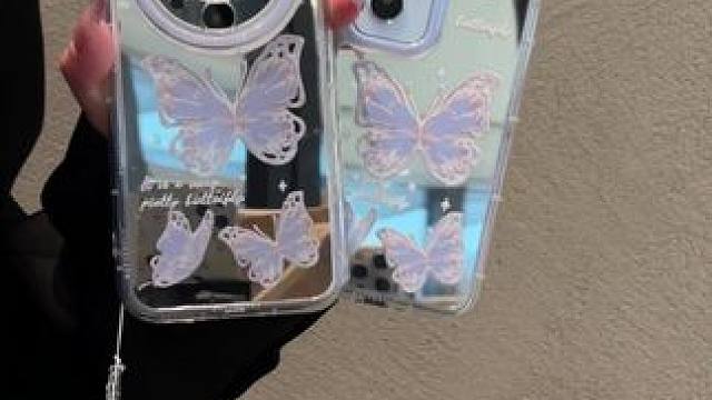 蛙趣～镜面蝴蝶手机壳看起来也太高级了叭～ #这个手机壳真的长在我心巴上了 #手链手机壳  #蝴蝶手机