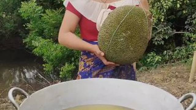 油炸菠萝 #我的乡村生活 #原生态乡村生活 #爱生活爱美食 #普通的饭菜都是家的