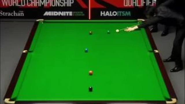 露头就没影
#斯诺克 #台球比赛 #杆法 #一杆清台 #比赛现场 
更多斯诺克资讯请关注微博账号：世