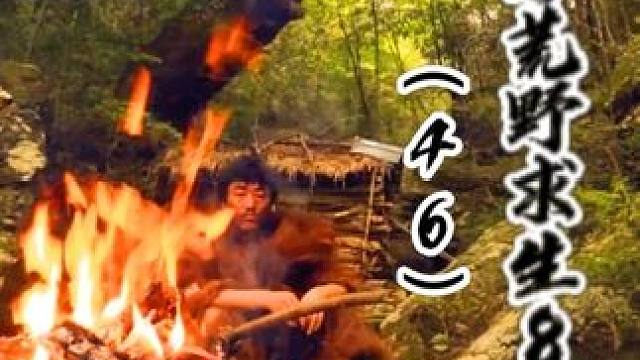 冬季荒野求生81天（46）野餐叫花鸡 巡山看货水竹青，荒野美食叫花鸡#野外生存 #荒野求生 #户外美