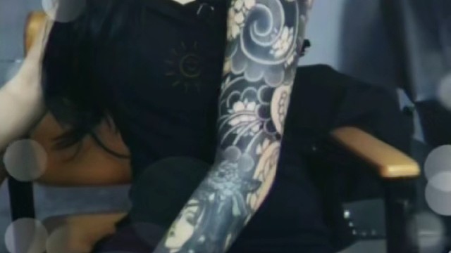 顾客返图，老传统花臂