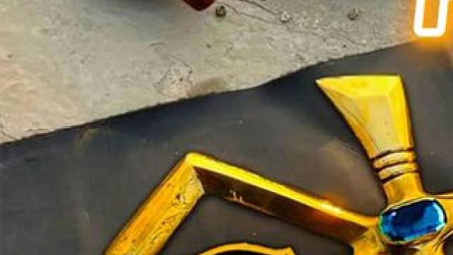 阿努比斯死神之刃，钟幺爷以凡人之躯完成锻造，神明并非无可匹敌 #锻刀  #锻刀大师 #手工锻打 #锻