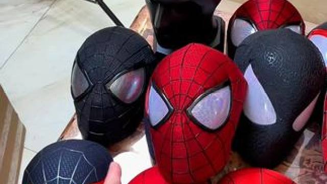 没有男生会拒绝这么酷的超凡蜘蛛侠面具吧~ #有男生会拒绝这个玩具吗 #酷炫