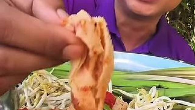 新鲜黄花蔺酸辣凉拌️牛百叶 #美食 #户外美食 #泰国美食 #内容启发搜索