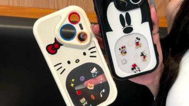 纠结！大嘴kt和米奇手机壳姐妹只让我选一个该怎么选，都好可爱 #这个手机壳真的长在我心巴上了 #创意