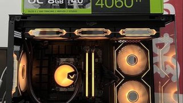 7500F➕4060TI八千预算黑橙打瓦三角洲游戏海景房 #diy电脑 上海买电脑，DIY电脑，实体