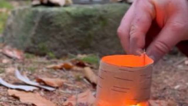 露营生火 #露营报告 #野外生活