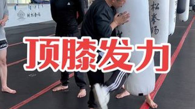 庄教练示范近距离如何顶膝发力#自由搏击 #拳击