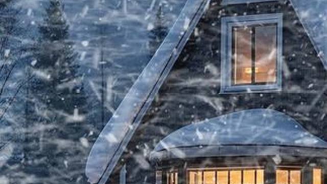 史诗级的暴风雪来袭，小屋温暖又坚固，可以听着风雪声入眠 #好好睡觉 #助眠视频 #解压助眠 #白噪音
