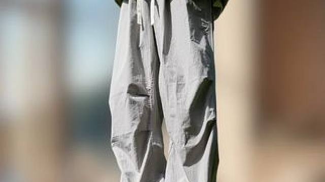 2025夏季新款潮流百搭宽松阔腿束脚裤 #显高显瘦显腿长 #夏季新款 #男裤 #男士休闲裤 #潮男必备