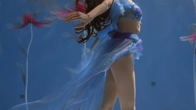 水下模特，汉服 