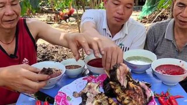 炭烤牛美丽 #东南亚美食 #越南生活  #农村美食记录生活 #原生态原滋味 #农村宴席美食