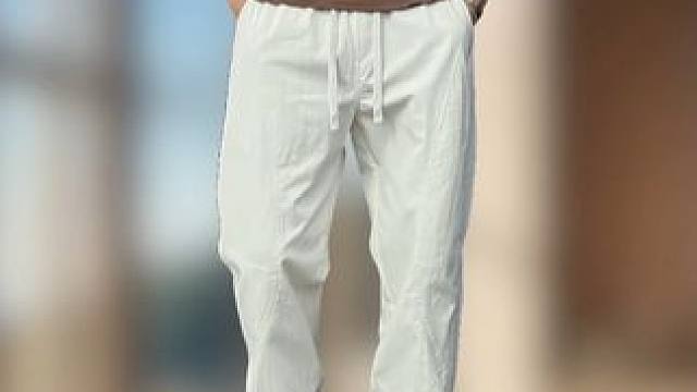 潮牌痞帅宽松百搭休闲裤 #男士休闲裤 #男士穿搭 #百搭裤子 #夏季新款 #显高显瘦显腿长