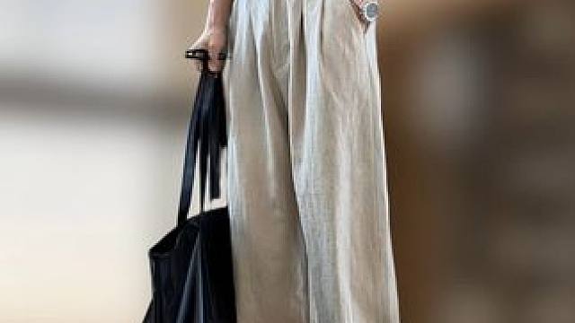 #显高显瘦显腿长 #男士休闲裤 #直筒裤 #宽松有范 #休闲裤穿搭