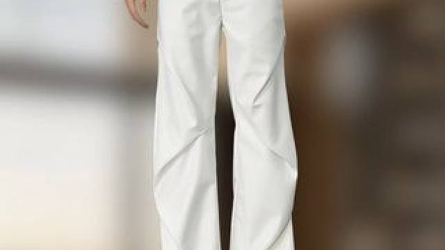 2025夏季新款皱褶高级感宽松直筒微喇休闲裤 #男士休闲裤 #男裤 #高级感穿搭 #谁穿谁好看 #百搭裤子