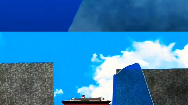 当不同的船面对海啸与巨浪时