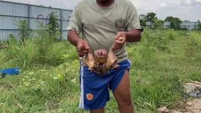 东南亚矮子 #户外美食 #我的农村生活 #乡村美食 #原始部落 #农村户外美食