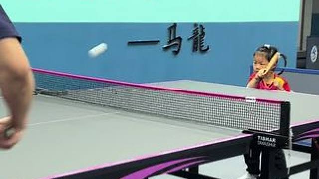少儿乒乓球训练 菜就得多练19年的小可可正手单球训练#乒乓球教学 #乒乓球 #乒乓女孩 #45度乒乓