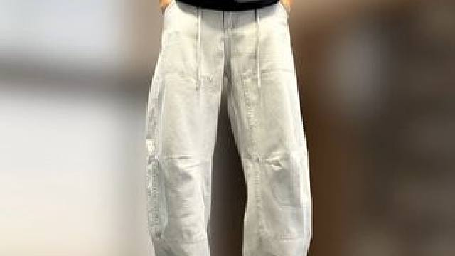 2025夏季新款薄款潮牌痞帅宽松直筒弯刀牛仔裤 #牛仔裤潮款 #显高显瘦显腿长 #夏季新款 #好裤推荐 #牛仔裤