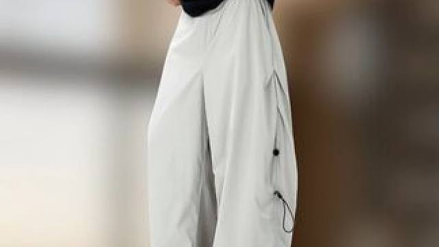 2025夏季薄款潮牌痞帅宽松直筒阔腿休闲裤 #男裤 #男士休闲裤 #休闲裤 #阔腿裤 #显高显瘦显腿长