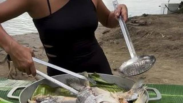 清蒸鱼 #东南亚美食#东南亚炸鱼姐 #快来一起尝个鲜 #户外美食 #分享家乡美食