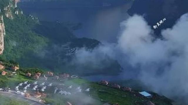 游贵州乌江源百里画廊，看真实版的“千里江山图”，美如山水墨画！#旅行推荐官 #贵州旅游 #大V看毕节