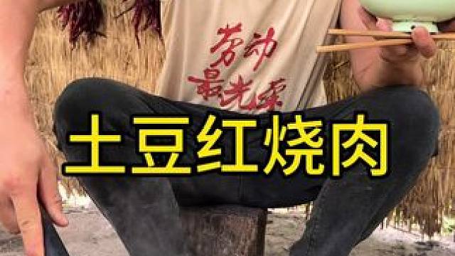 #农村生活 #记录我的农村生活 #乡村美食 土豆红烧肉吃起来太过瘾无敌好吃啊