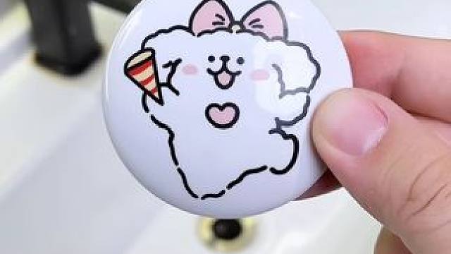 换上这个陶瓷下水器，脸盆都高级了，一按就能使用，不仅防反臭还防堵#弹跳芯  #洗脸盆塞子  #陶瓷下