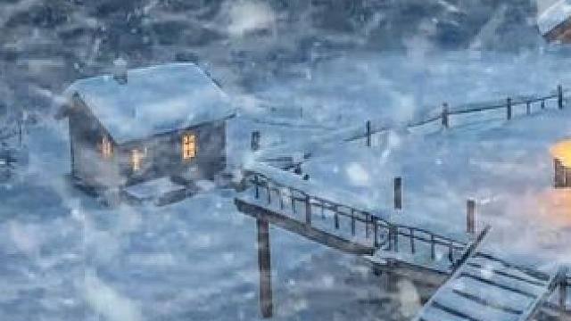 森林小屋温暖又舒适，可以抵御暴风雪，安心入睡 #好好睡觉 #解压助眠 #白噪音 #助眠视频 #快速入