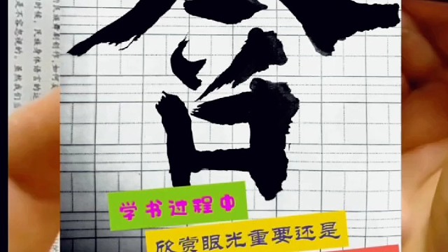 学书过程中欣赏眼光重要还是技巧技法是重点呢 ？