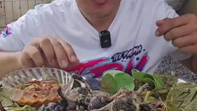 泰国林蛙 #东南亚美食 #户外野餐 #农村户外美食
