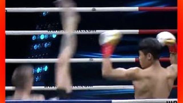 太极传人一招四两拨千斤，打的2米波兰巨人人仰马翻 #拳击比赛太刺激了 #自由搏击 #格斗时刻 #战斗