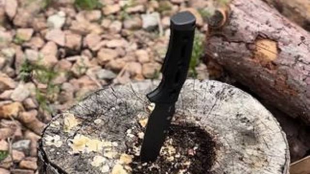 户外生存刀，要帅气也有有实力 #露营报告 #露营好装备报告 #靠谱露营装备