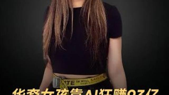 华裔女孩靠AI狂赚93亿，登顶全球最年轻女富豪 #华裔  #AI  #女富豪  #人工智能  #科技